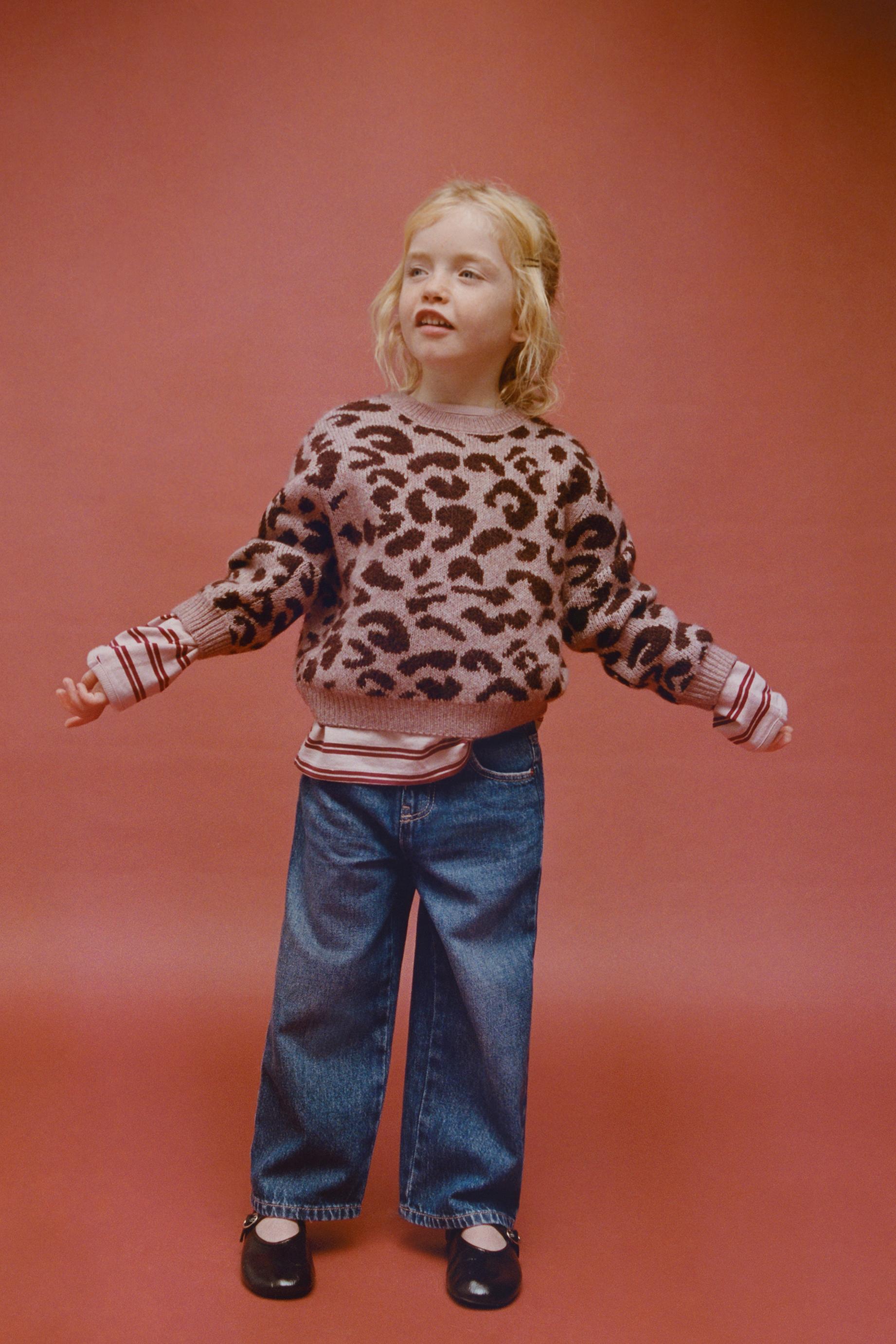 JEAN DROIT PIÈCES ÉTOILES ANIMAL PRINT